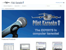 Tablet Screenshot of pilotkaraoke.com